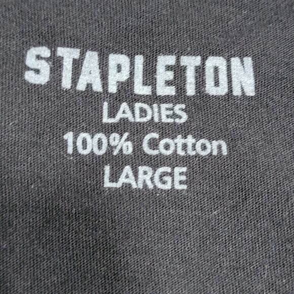 Stapleton Black Tank Top Chris Stapleton Cowboy - Size Ladies Large - Picture 4 of 4